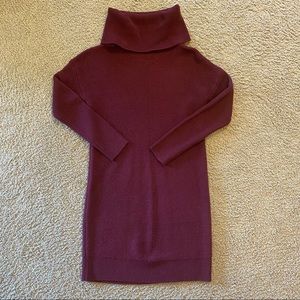 Lulus Tea Reader Burgundy Sweater Dress Size S